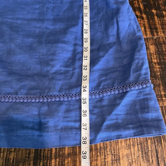 Boden Abigail Blue Linen Sleeveless Shift Dress Size 4 Regular Women’s 225 - Picture 7 of 7